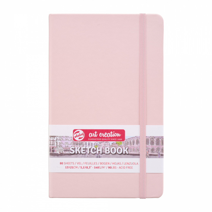 Sketchbook Large Pastel Pink in de groep Papier & Blokken / Tekenblokken / Schetsboeken bij Voorcrea (111775)