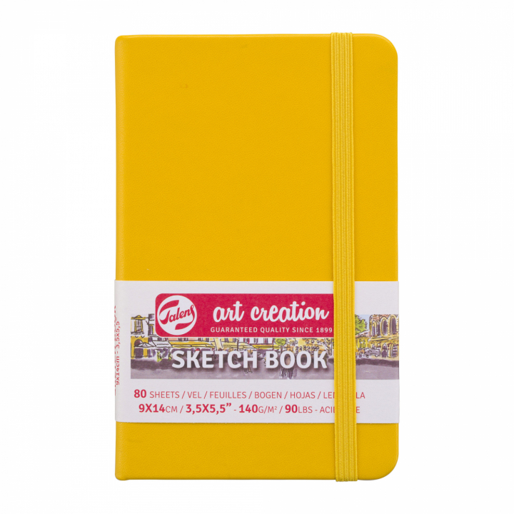 Sketchbook Pocket Golden Yellow in de groep Papier & Blokken / Tekenblokken / Schetsboeken bij Voorcrea (111777)