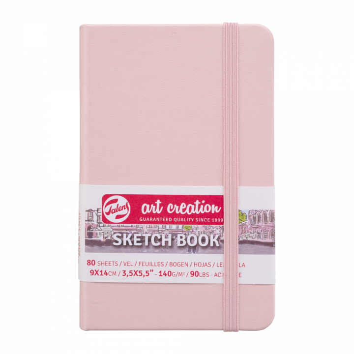 Sketchbook Pocket Pastel Pink in de groep Papier & Blokken / Tekenblokken / Schetsboeken bij Voorcrea (111779)