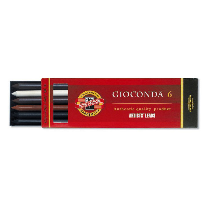 Gioconda Tekenset III 5,6 mm in de groep Kunstenaarsmateriaal / Krijt en potloden / Houtskoolpotloden en houtskool bij Voorcrea (111870)