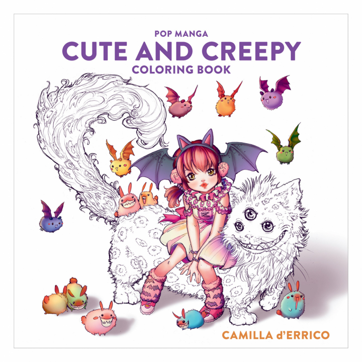 Pop Manga: Cute and Creepy Coloring Book in de groep Creëren & Hobby / Boeken / Kleurboeken voor volwassenen bij Voorcrea (112447)