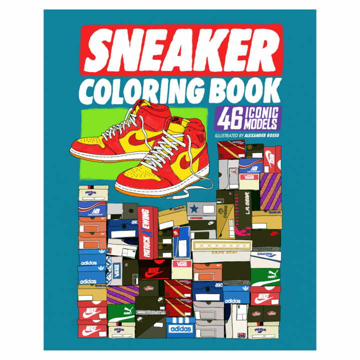 Sneaker Coloring Book in de groep Creëren & Hobby / Boeken / Kleurboeken voor volwassenen bij Voorcrea (112487)