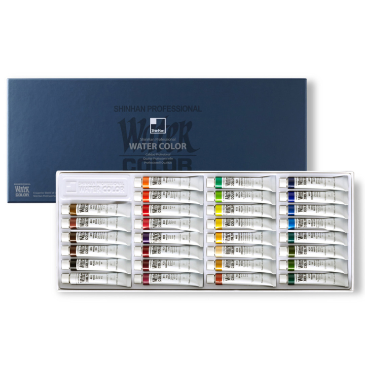 Aquarelverf PRO 30-set in de groep Kunstenaarsmateriaal / Kunstenaarsverf / Aquarelverf / Aquarelverf in tube bij Voorcrea (112597)