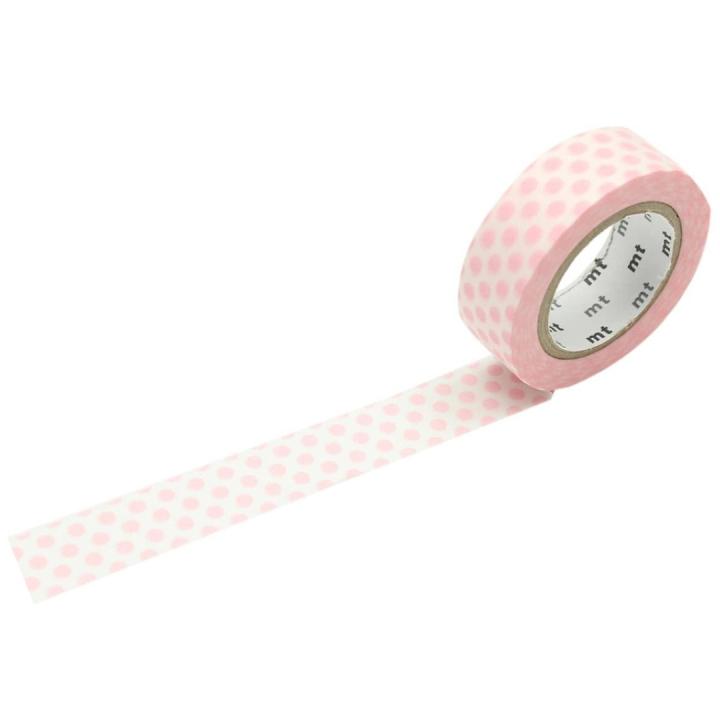 Washitape Dot Strawberry Milk in de groep Creëren & Hobby / Hobbytoebehoren / Washi Tape bij Voorcrea (126357)