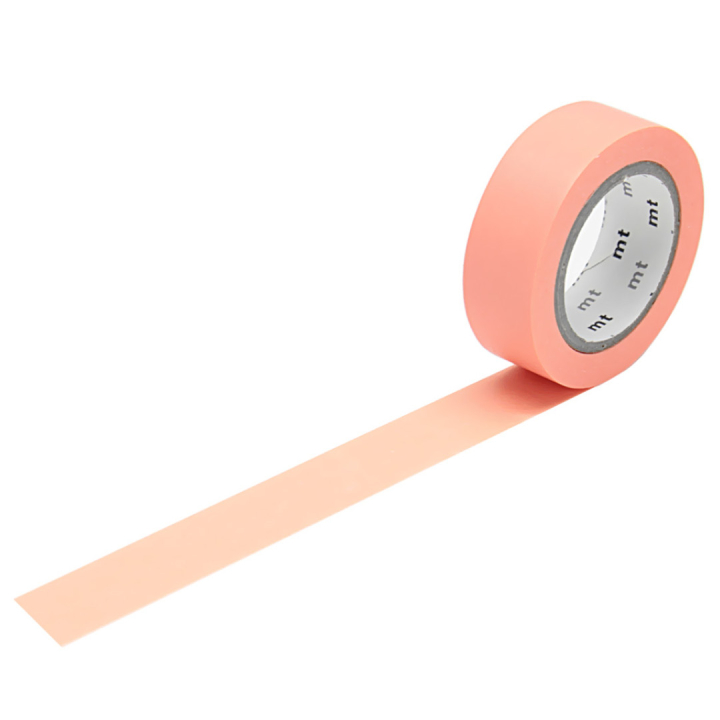 Washitape Salmon Pink in de groep Creëren & Hobby / Hobbytoebehoren / Washi Tape bij Voorcrea (126367)