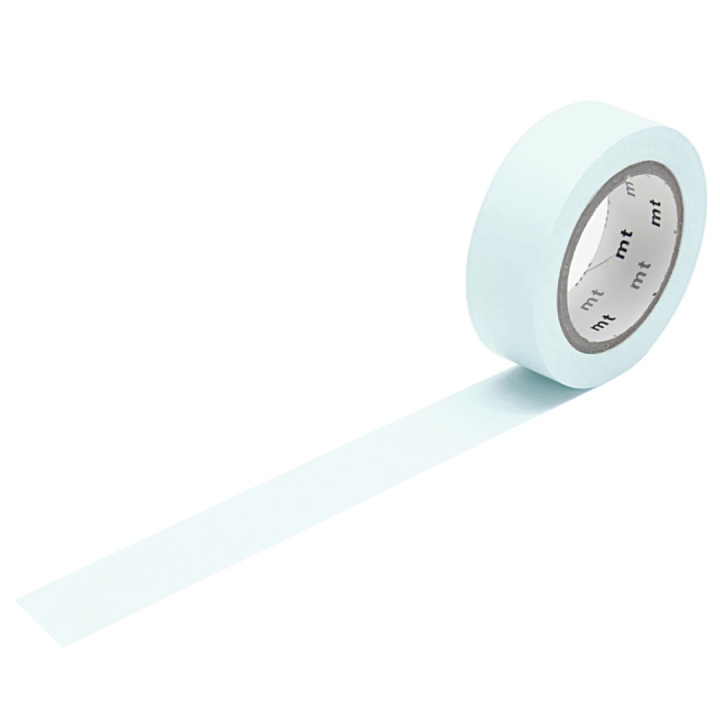 Washitape Pastel Cyan in de groep Creëren & Hobby / Hobbytoebehoren / Washi Tape bij Voorcrea (126376)