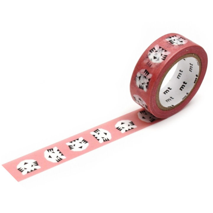 Washitape Papier Tigre Le Tigre Pink in de groep Creëren & Hobby / Hobbytoebehoren / Washi Tape bij Voorcrea (126387)