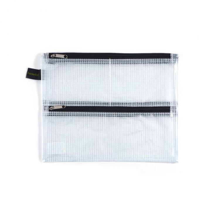 Zakje Double-Zip Mesh A5 in de groep Pennen / Accessoires voor pennen / Etuis en hoezen bij Voorcrea (126510)