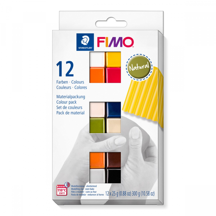 FIMO Soft Modelling Clay 12 x 25 g Natural colours in de groep Creëren & Hobby / Creëren / Modelleren bij Voorcrea (126652)