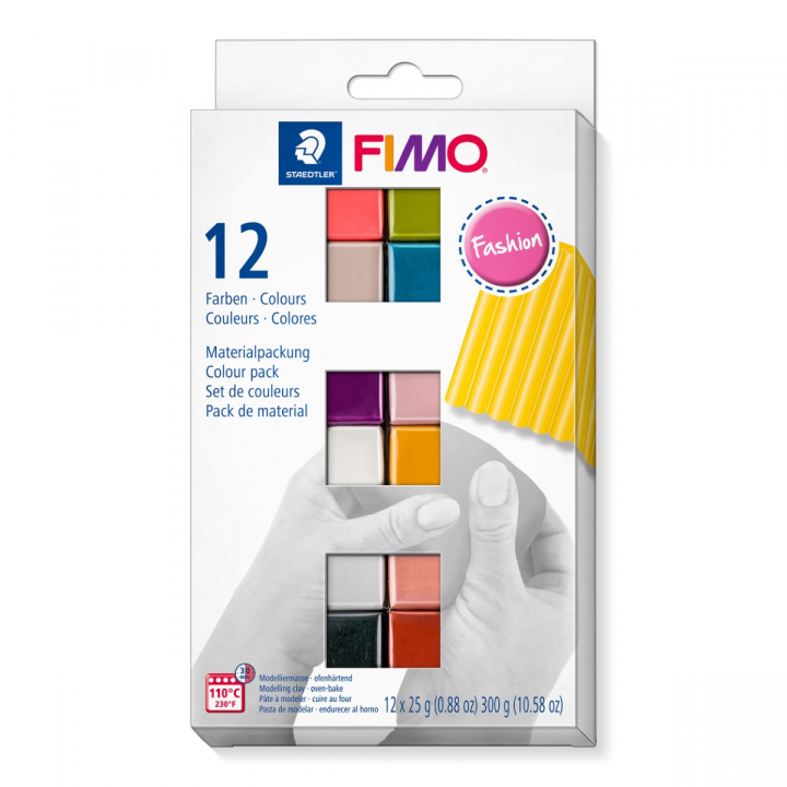 FIMO Soft Modelling Clay 12 x 25 g Fashion colours in de groep Creëren & Hobby / Creëren / Modelleren bij Voorcrea (126653)