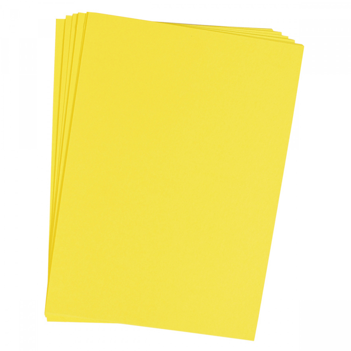 Paper lemon yellow 25 pcs 180 g in de groep Papier & Blokken / Tekenblokken / Gekleurd papier bij Voorcrea (126886)