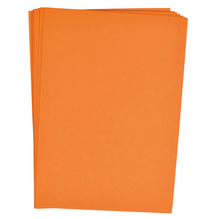 Paper orange 25 pcs 180 g in de groep Papier & Blokken / Tekenblokken / Gekleurd papier bij Voorcrea (126887)