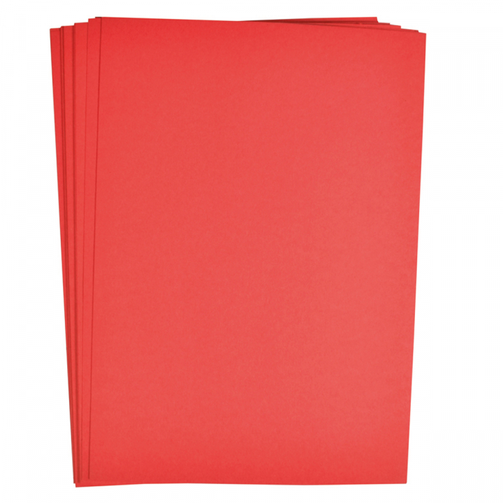 Paper red 25 pcs 180 g in de groep Papier & Blokken / Tekenblokken / Gekleurd papier bij Voorcrea (126888)