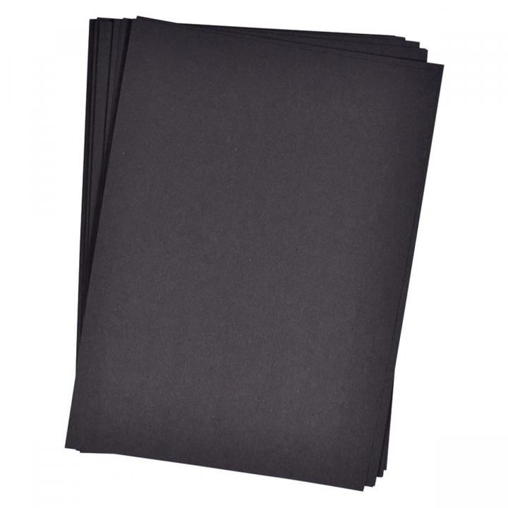 Paper A4 black 25 pcs 180 g in de groep Papier & Blokken / Tekenblokken / Gekleurd papier bij Voorcrea (126895)