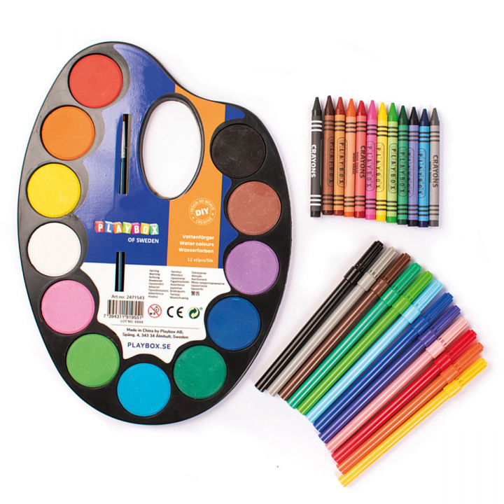 Starter kit Paint & Draw in de groep Kids / Knutselspullen en verf voor kinderen / Waterverf voor kinderen bij Voorcrea (126897)