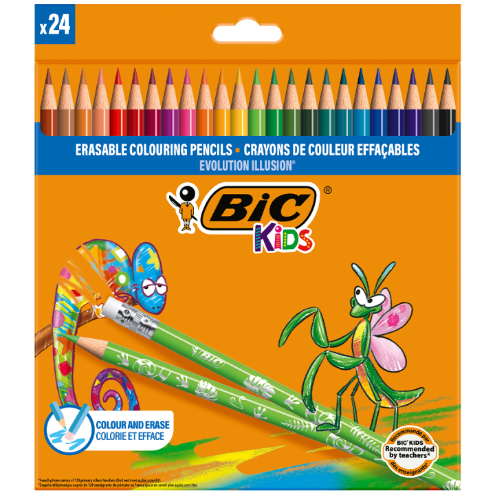 Evolution Illusion Kleurpotloden 24-pack in de groep Kids / Kinderpotloden en -stiften / Kleurpotloden voor kinderen bij Voorcrea (126954)