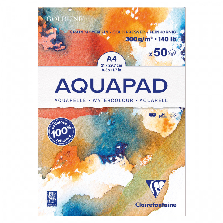 Aquapad 300g A4 in de groep Papier & Blokken / Tekenblokken / Aquarelblokken bij Voorcrea (127415)