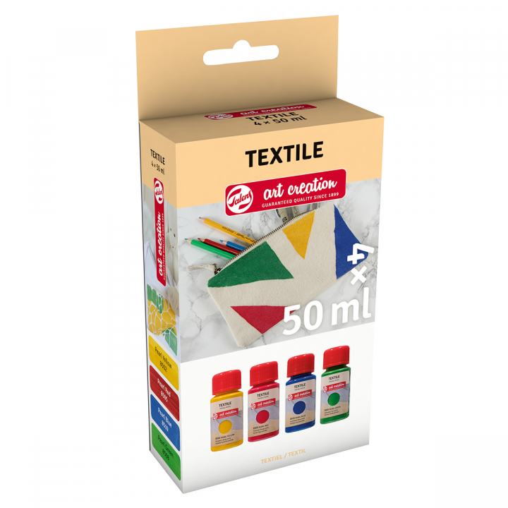 Textile Dye Set 4 x 50 ml Pearl in de groep Creëren & Hobby / Verf / Textielverf en Textielstiften bij Voorcrea (127586)