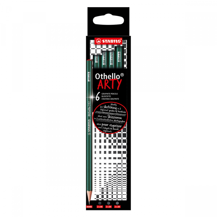 Othello Arty Graphite Pencil H 6 pcs in de groep Pennen / Schrijven / Potloden bij Voorcrea (127808)