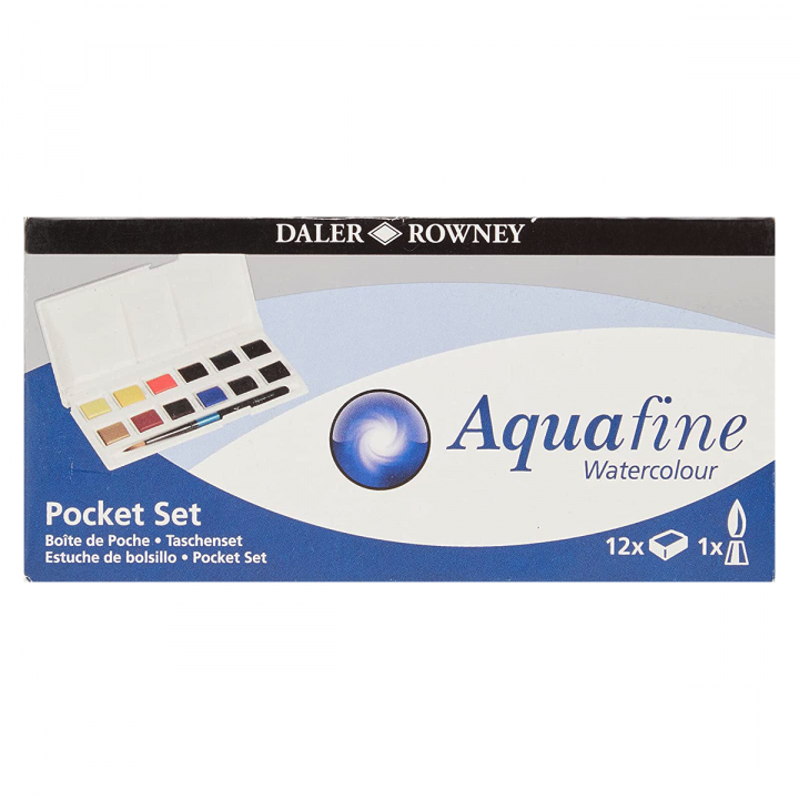 Aquafine Watercolour Pocket Set in de groep Kunstenaarsmateriaal / Verf / Aquarelverf bij Voorcrea (127834)