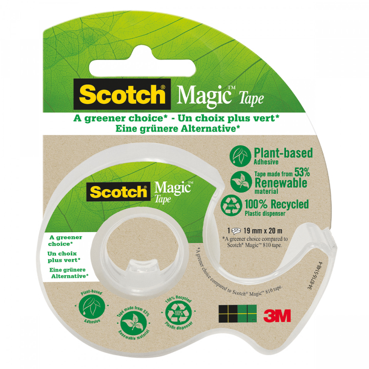 Scotch Magic Tape Greener Choice in de groep Creëren & Hobby / Hobbytoebehoren / Plakband bij Voorcrea (127879)