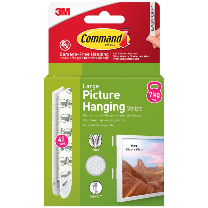 Command Hanging Strips Large in de groep Creëren & Hobby / Organiseren / Lijsten / Ophangsysteem voor lijsten bij Voorcrea (127889)