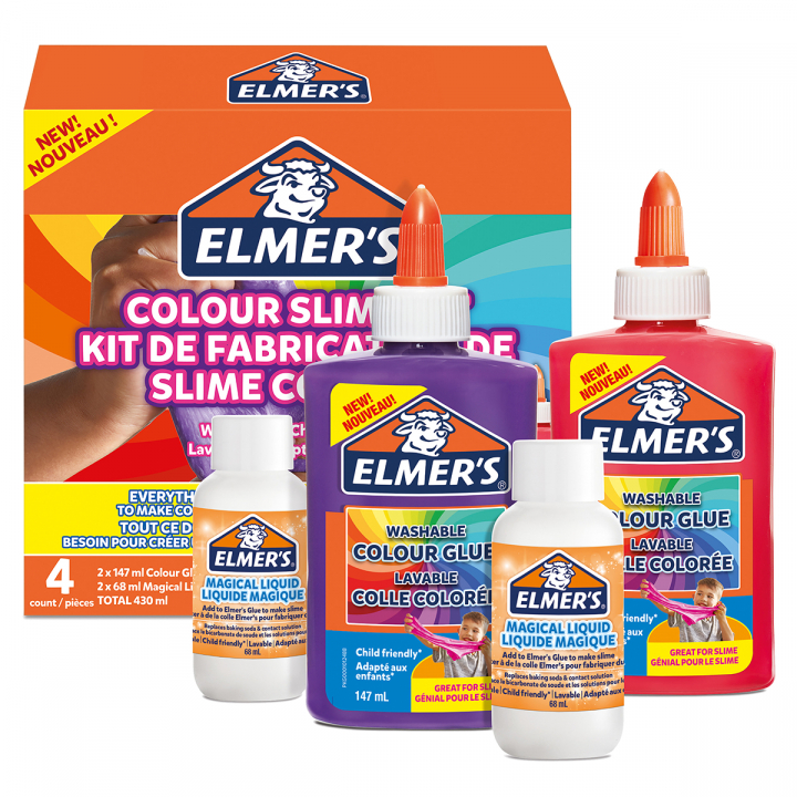 Colour Slime Kit 4 Onderdelen in de groep Kids / Leuk en leerzaam / Slime bij Voorcrea (128060)