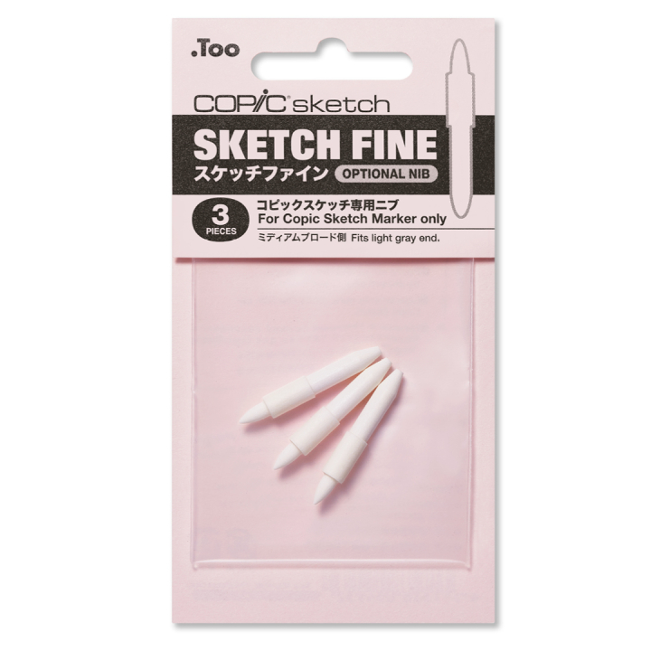 Sketch Tip Fine 3-pack in de groep Pennen / Accessoires voor pennen / Toebehoren en reserveonderdelen bij Voorcrea (128148)