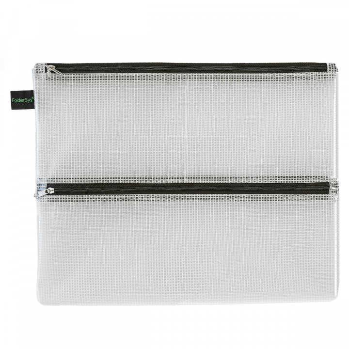 Zakje Double-Zip Mesh A4 in de groep Pennen / Accessoires voor pennen / Etuis en hoezen bij Voorcrea (128374)