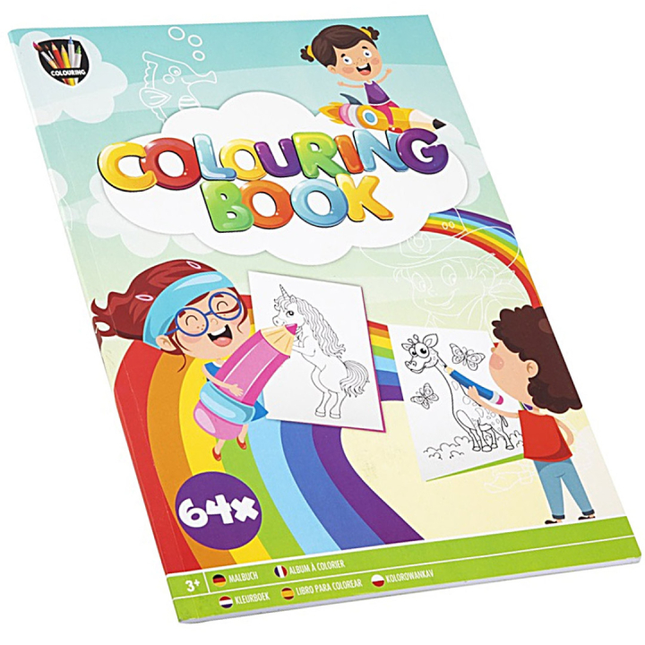 Kleurboek voor kinderen A4 in de groep Kids / Leuk en leerzaam / Kleur- en knutselboeken / Kleurboeken  bij Voorcrea (128515)