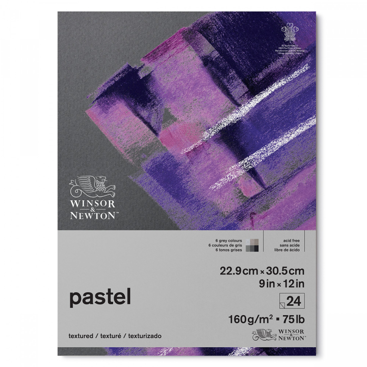 Pastelblok Grey 23x31 cm 160g in de groep Papier & Blokken / Tekenblokken / Pastelpapier bij Voorcrea (128706)