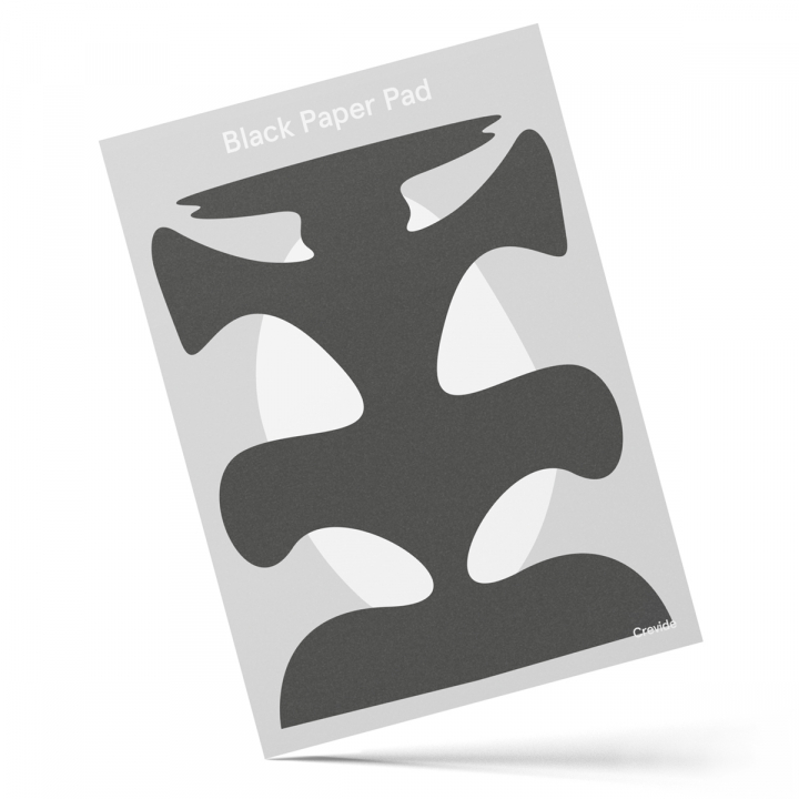 Black Pad A4 160g in de groep Papier & Blokken / Tekenblokken / Gekleurd papier bij Voorcrea (128873)