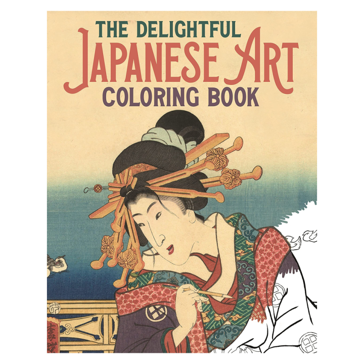 The Delightful Japanese Art Colouring Book in de groep Creëren & Hobby / Boeken / Kleurboeken voor volwassenen bij Voorcrea (129242)