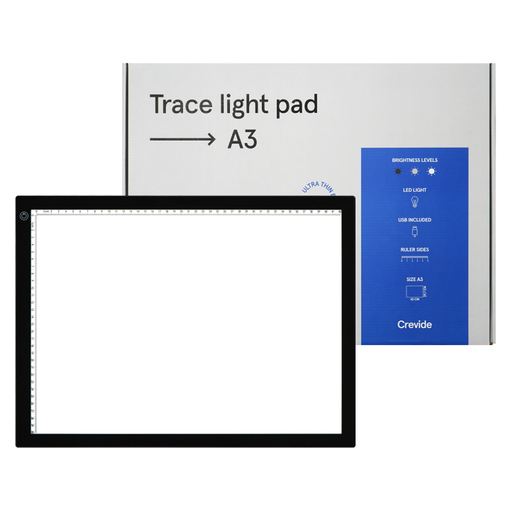 Light Box Trace Light Pad A3 in de groep Kunstenaarsmateriaal / Kunstenaarstoebehoren / Lichtbakken bij Voorcrea (129271)