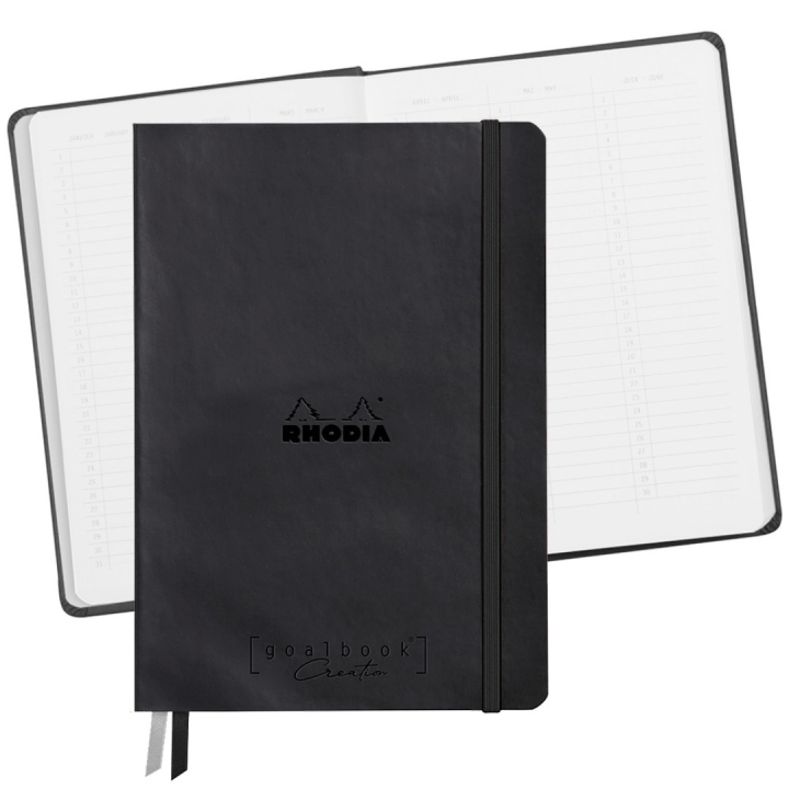 GoalBook Creation A5 Black (Wit papier) in de groep Papier & Blokken / Schrijven en noteren / Notitieboeken bij Voorcrea (129311)