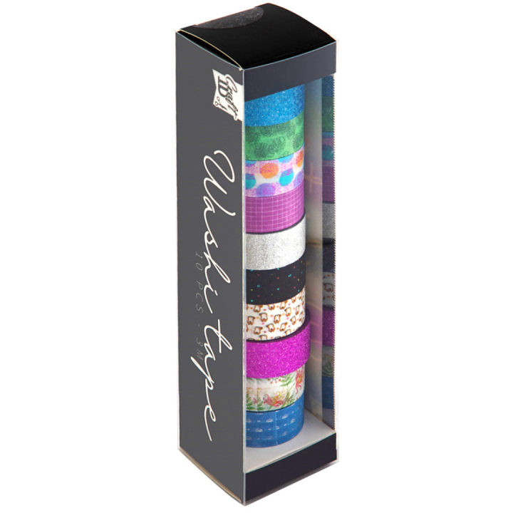 Washi tape 10-pack Mix in de groep Kids / Leuk en leerzaam / Tape voor kinderen bij Voorcrea (129393)