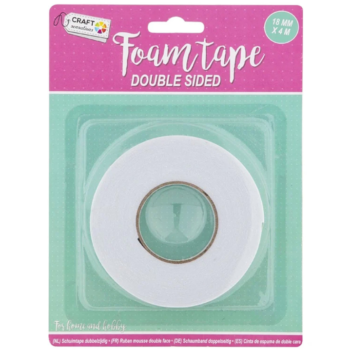 Dubbelz Tape 18mm in de groep Creëren & Hobby / Hobbytoebehoren / Plakband / Dubbelzijdige tape bij Voorcrea (129400)