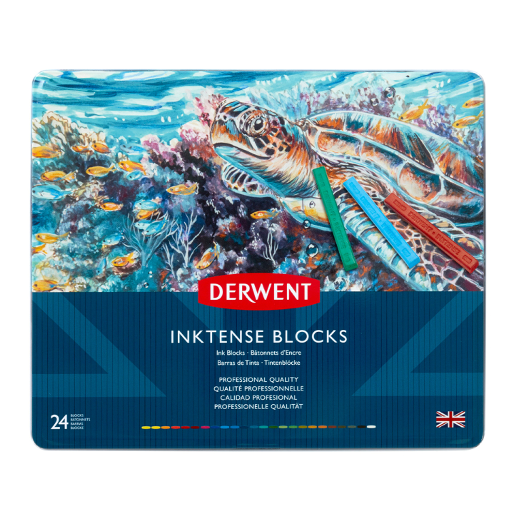 Inktense Blocks 24-set in de groep Pennen / Kunstenaarspotloden en -stiften / Aquarelpotloden bij Voorcrea (129545)