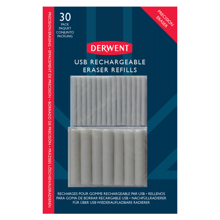 Refill USB Elektrische gum 30-delig in de groep Pennen / Accessoires voor pennen / Gummen bij Voorcrea (129558)