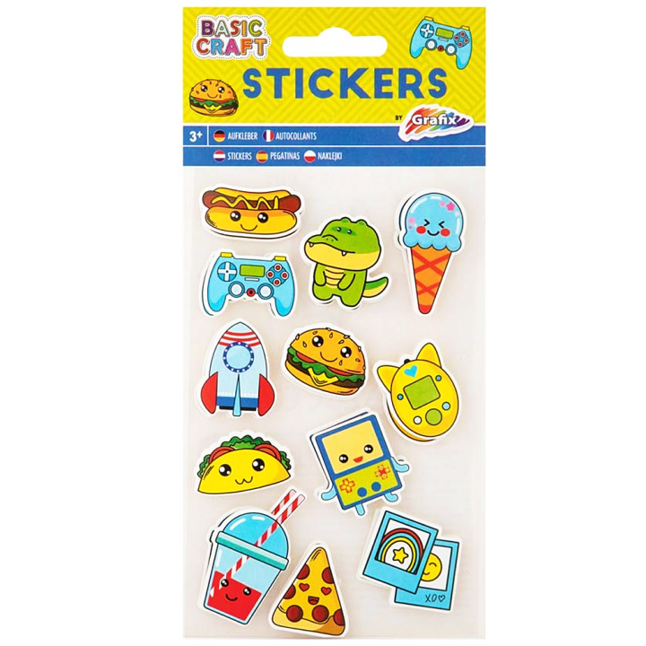 3D Stickers Kawaii 1 vel in de groep Kids / Leuk en leerzaam / Stickers bij Voorcrea (130050)