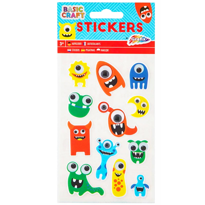 Stickers Monster 1 vel in de groep Kids / Leuk en leerzaam / Stickers bij Voorcrea (130051)
