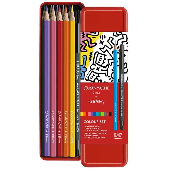 Keith Haring Limited Edition Colour Set in de groep Pennen / Kunstenaarspotloden en -stiften / Kleurpotloden bij Voorcrea (130246)