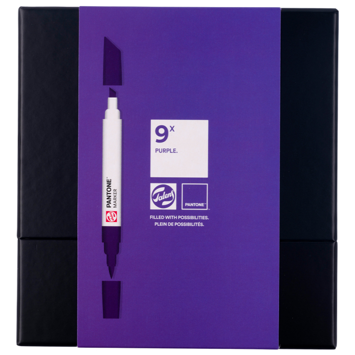 Marker 9-set Purple in de groep Pennen / Kunstenaarspotloden en -stiften / Illustratiemarkers bij Voorcrea (130484)