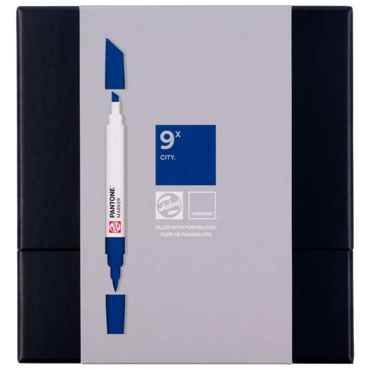 Marker 9-set City in de groep Pennen / Kunstenaarspotloden en -stiften / Illustratiemarkers bij Voorcrea (130494)