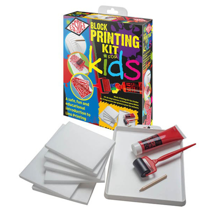 Linoleumset voor kinderen in de groep Creëren & Hobby / Techniken / Linoleumprints bij Voorcrea (130571)