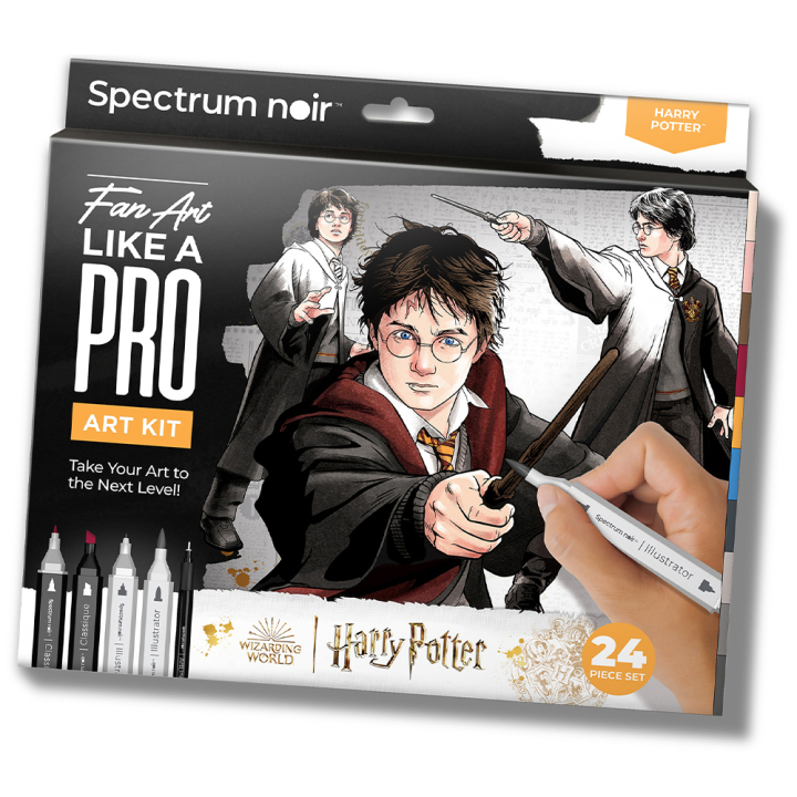 Art Kit 24-set Harry Potter in de groep Pennen / Kunstenaarspotloden en -stiften / Illustratiemarkers bij Voorcrea (130635)