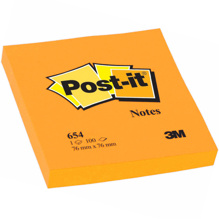 Post-it 76x76 Oranje in de groep Papier & Blokken / Schrijven en noteren / Post-it en notitieblokjes bij Voorcrea (130679)