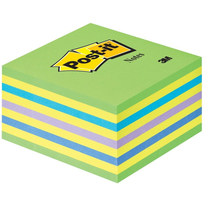 Post-it Note Cube 76x76 Groene mix in de groep Papier & Blokken / Schrijven en noteren / Post-it en notitieblokjes bij Voorcrea (130685)