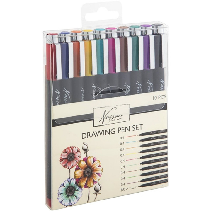 Fineliners Tekenpennen Colour 10-set in de groep Pennen / Schrijven / Fineliners bij Voorcrea (130726)