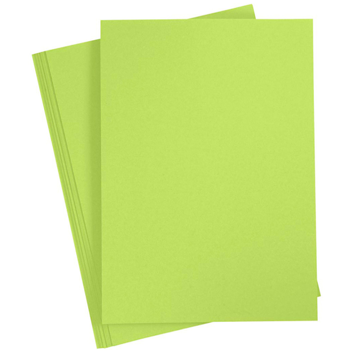 Gekleurd Papier Lichtgroen A4 180g 20 vellen in de groep Kids / Leuk en leerzaam / Knutselpapier & Tekenblok voor kinderen / Gekleurd papier voor kinderen bij Voorcrea (130802)